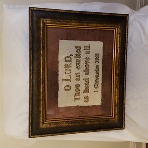 Life Way Scripture framed art 1 Chronicles 29:11 Firestone art Robert Spooner